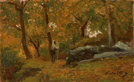 Guido Bertarelli (Milano 1886-?)  - Nel bosco