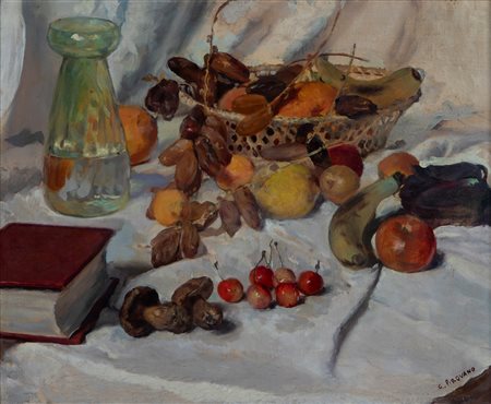 Giovanni Pirovano (Renate 1880-Milano 1959)  - Natura morta d'autunno