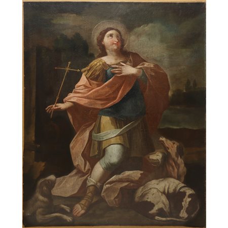 San Rocco con i cani, 17° secolo painter