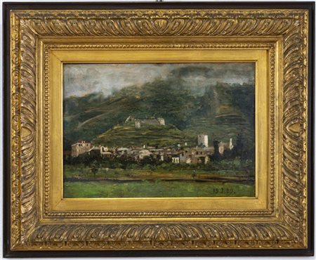 Scuola di Lorenzo Delleani Piemonte XIX Secolo, Paesaggio del Torinese