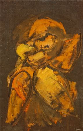Augusto Garau (1923-2010) Schizzo di figura urlante, 1964 Olio su tela cm....