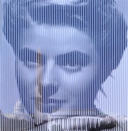 MALIPIERO “Osmosi” – Ingrid Bergman, 2013 Collage su tavola cm. 30x29 Firma,...
