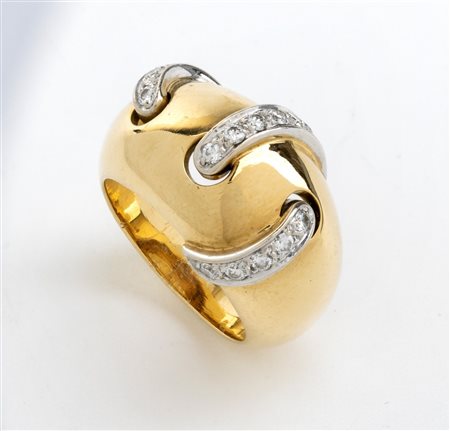 POMELLATO  
anello in oro con diamanti  
 