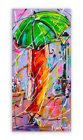 MATHIAS - Amsterdam girl with umbrella, 2020