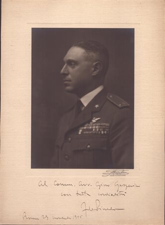  
Foto con dedica e autografo di Francesco de Pinedo 1925
 36x26,2 cm