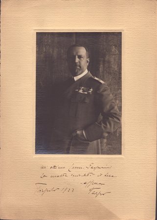  
Foto con dedica e autografo Tripoli 1923? 1923
 34,5 x 24,5 cm