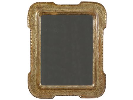Specchiera a cabaret Napoli (XIX secolo) Misure specchio 59x43.5 cm Misure...