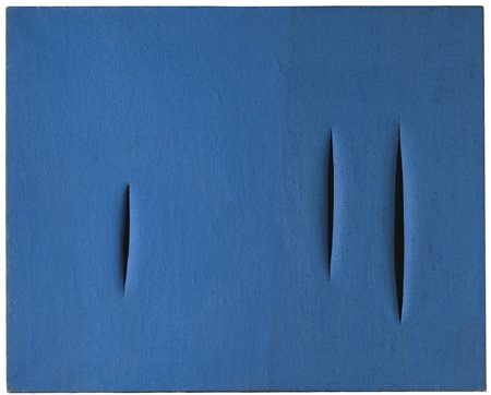 LUCIO FONTANA 1899 - 1968 CONCETTO SPAZIALE, ATTESE signed , titled and dated...
