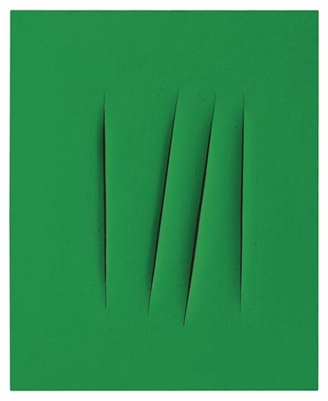 LUCIO FONTANA 1899 - 1968 CONCETTO SPAZIALE, ATTESE signed, titled and...