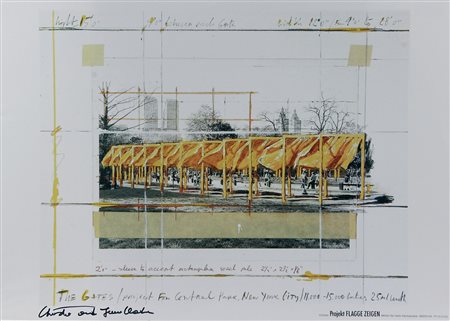 Christo e Jeanne Claude The Gates / Project for Central Park New York stampa...