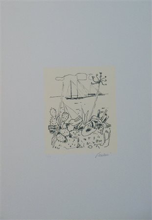Paulucci Enrico Symbola litografia su carta, cm. 49,5x35, es. V/XXX firmata...
