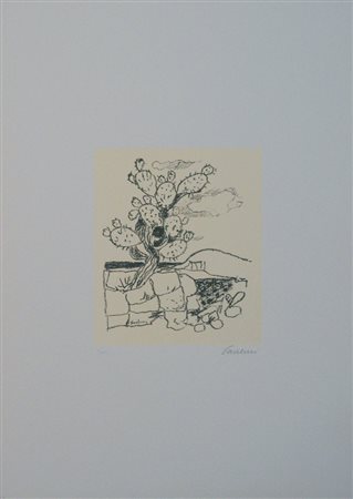 Paulucci Enrico Symbola litografia su carta, cm. 49,5x35, es. V/XXX firmata...