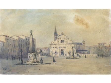 May (XIX-XX secolo) Venezia Acquarello su carta Firmato e datato 1916 Misure...