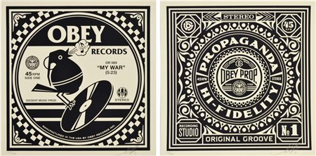 SHEPARD FAIREY FRANK Charleston (South Carolina) 1970 Obey records 2013 lotto...