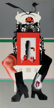 GIUSEPPE GUERRESCHI (1929 - 1985) Per un ritratto a Niki de Saint Phalle 1974...