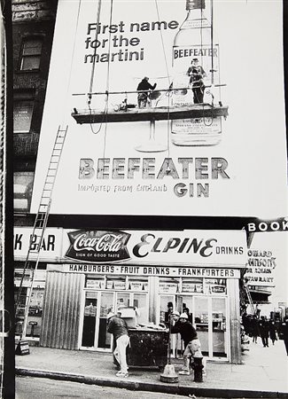 GIANFRANCO GORGONI (1941) New York Times Square anni ‘70 stampa ai sali...