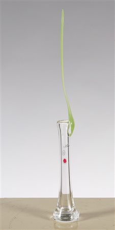 KURUMATA SHIRO. Vaso in vetro modello "Ikebana". Ikebana glass vase. Vetro....