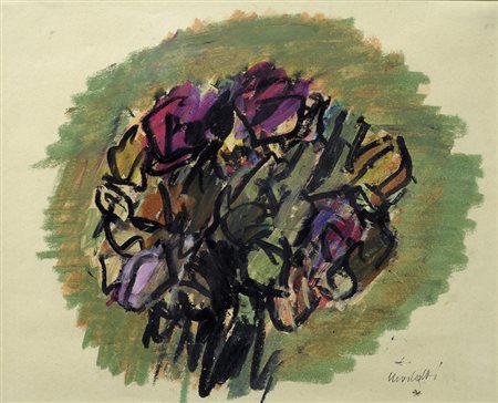 Ennio Morlotti (Lecco, 1910 - Milano, 1992) ROSE, 1992 Pastelli su carta, cm....
