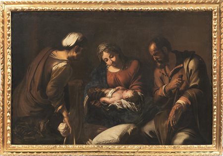 Giovan Francesco Guerrieri(Fossombrone 1589 - Pesaro 1657)MADONNA CON BAMBINO...