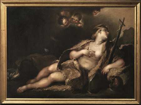 Luca Giordano(Napoli 1634-1705)MADDALENA PENITENTEolio su tela, cm...
