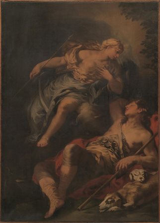 Luca Giordano (Napoli 1634-1705)DIANA ED ENDIMIONEolio su tela, cm 178x125...