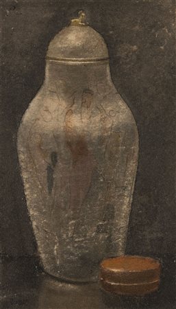 Arturo Bonfanti (Bergamo 1905 - 1978) - "Vaso cinese" acquerello su carta, cm...
