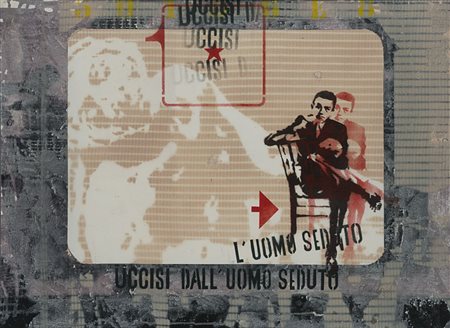 Paolo Baratella (Bologna 1935) - "Uccisi dall'uomo seduto (a Marat)" 1968...