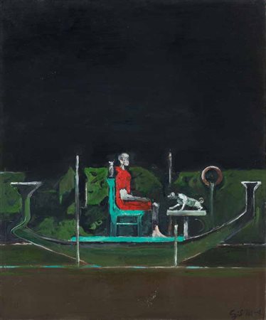 Graham Sutherland Londra 1903 – Mentone 1980 Canal, 1961 - 64 olio su tela,...