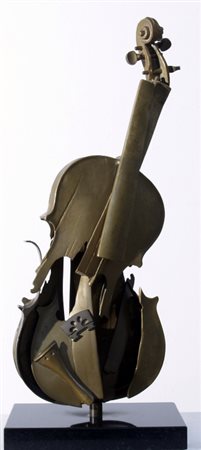 ARMAN FERNANDEZ (Nizza 1928 - Nizza 2005) "Violino" Scultura in bronzo cm. H:...