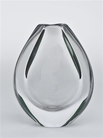 Sven Palmquist (1906 - 1984) - Vaso in vetro pesante trasparente con...