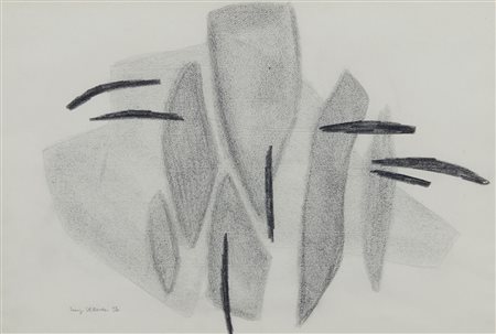 Veronesi Luigi Senza titolo, 1956 tecnica mista su cartoncino, cm. 28x40,5...