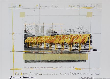 Christo e Jeanne Claude The Gates / Project for Central Park New York stampa...