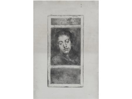 Luigi Conconi (1852–1917) Giovinetta Acquaforte su carta 53x31 cm