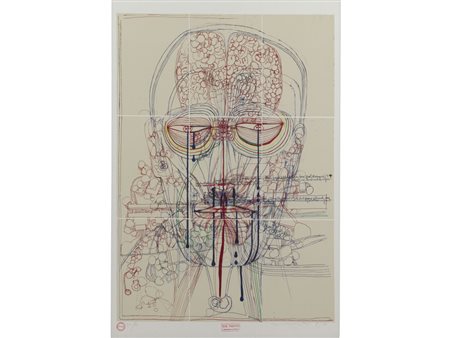 Hermann Nitsch (1938) Senza Titolo Serigrafia 20/35 100x69 cm