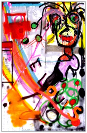 PAUL KOSTABI Whittier (USA) 1962 Live painting 1 2009 Acrilici e t.m. su tela...