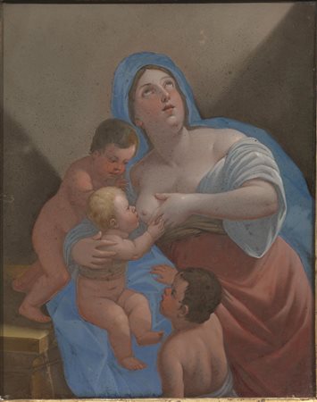 Scuola napoletana, sec. XVIII LA CARITA'LA CARITA' ROMANAcoppia di dipinti ad...