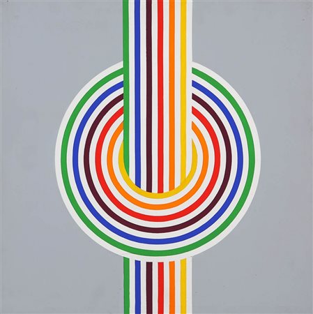 JOEL STEIN 1926 " Suite chromatique ", 1976 Acrilico su tela, cm. 50 x 50...