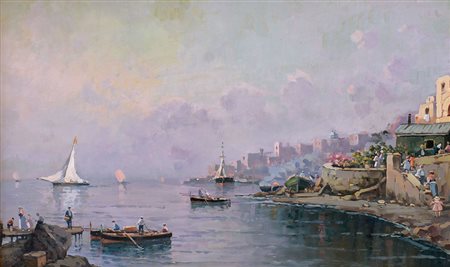 DE CORSI NICOLAS Odessa (Russia) 05/08/1882 - Napoli 1956Paesaggio con...