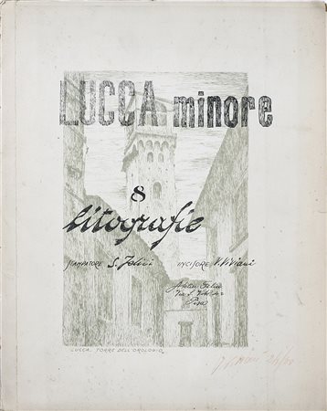 VIVIANI VIVIANO Lucca minore. Litografia (cartella completa). Cm 29,50 x...
