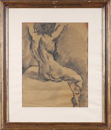 BUCCI MARIO (1903 - 1970) Senza titolo. Carboncino su carta. Cm 37,00 x...