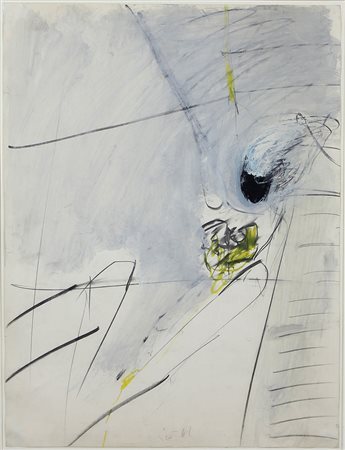 Aricò Rodolfo Composizione, 1961 tecnica mista su carta, cm. 67x49,5 firmata...