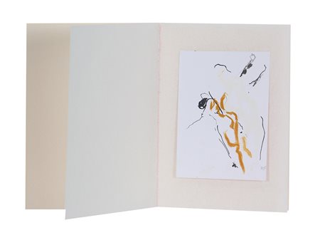 Raciti Mario Mitologie, 2014 china in stampa e pastello a mano, cm. 14,5x10,...