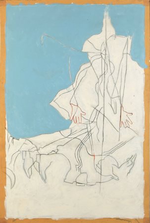 MARIO SCHIFANO (1934-1998) Ricordando Balla 1979smalto su tela cm...