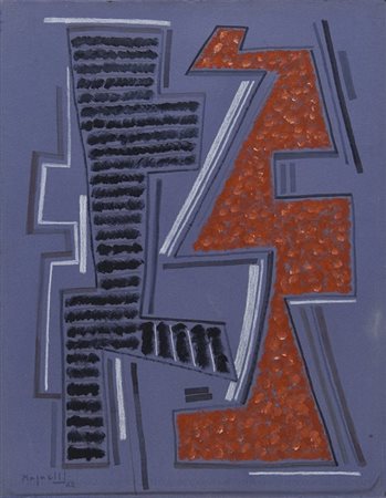 ALBERTO MAGNELLI (1888-1971) Composizione 1962tecnica mista su cartone...
