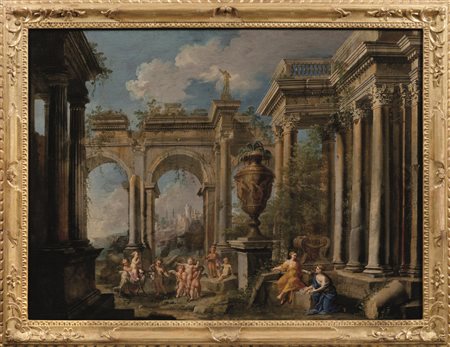 Alberto Carlieri(Roma 1672 circa-post 1720)PROSPETTIVA ARCHITETTONICA CON...