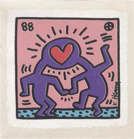 Keith Haring Kutztown 1958 - New York 1990 Dr Winkie Invitation, 1988...