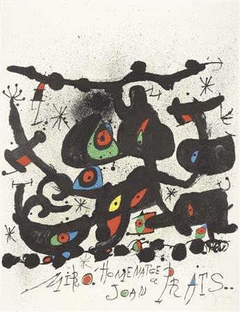 Joan Miró Barcellona 1893 - Palma di Maiorca 1983 Manifesto per l'esposizione...