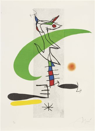 Joan Miró Barcellona 1893 - Palma di Maiorca 1983 La Translunaire, 1974...