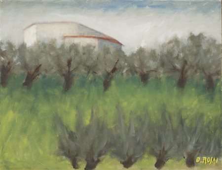 Ottone Rosai (1895-1957) Paesaggio Firmato O. Rosai in basso a destra Olio su...