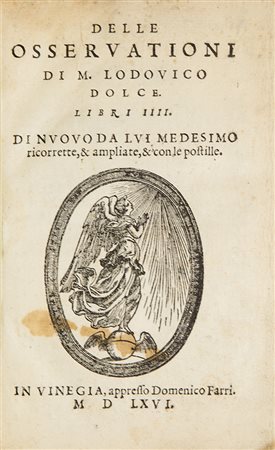 Dolce, Ludovico Delle osseruationi di M. Lodouico Dolce Venezia, appresso...